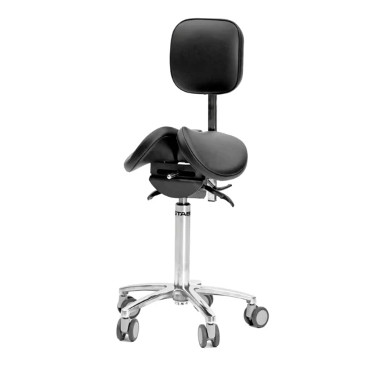 MedErgoStuhle MedErgo-782 Комфорт - стул микроскописта со спинкой, цвет чёрный 150-1195<span> (Россия)</span> — МедиМакс